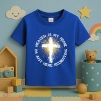 Heaven Is My Home Im Just Here Recruiting Funny Christian Great Gift Toddler T-Shirt thumb 3