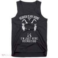 Heaven Is My Home IM Just Here Recruiting Tank Top thumb 0