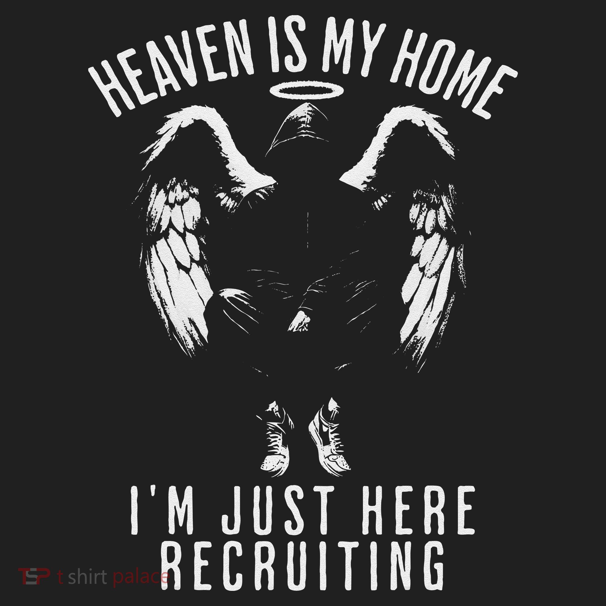 Heaven Is My Home IM Just Here Recruiting Golf Towel