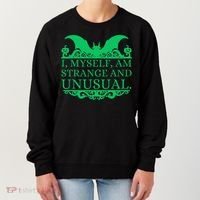 Halloween I Myself Am Strange And Unusual Bat Pumpkins Women's Sweatshirt thumb 0