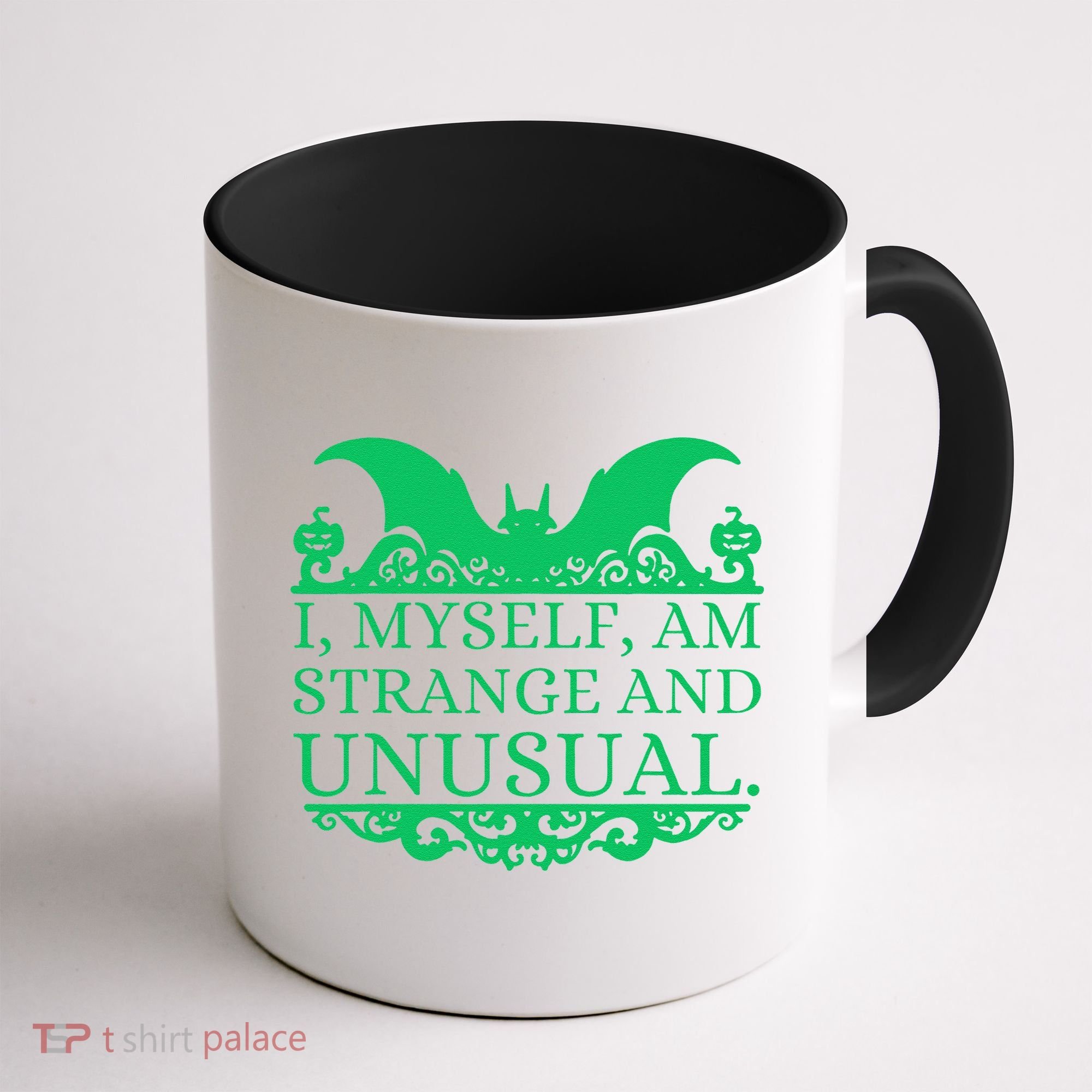 Halloween I Myself Am Strange And Unusual Bat Pumpkins Coffee Mug