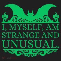 Halloween I Myself Am Strange And Unusual Bat Pumpkins Beanie thumb 2
