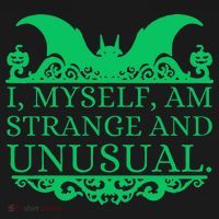 Halloween I Myself Am Strange And Unusual Bat Pumpkins Women's Hoodie thumb 2