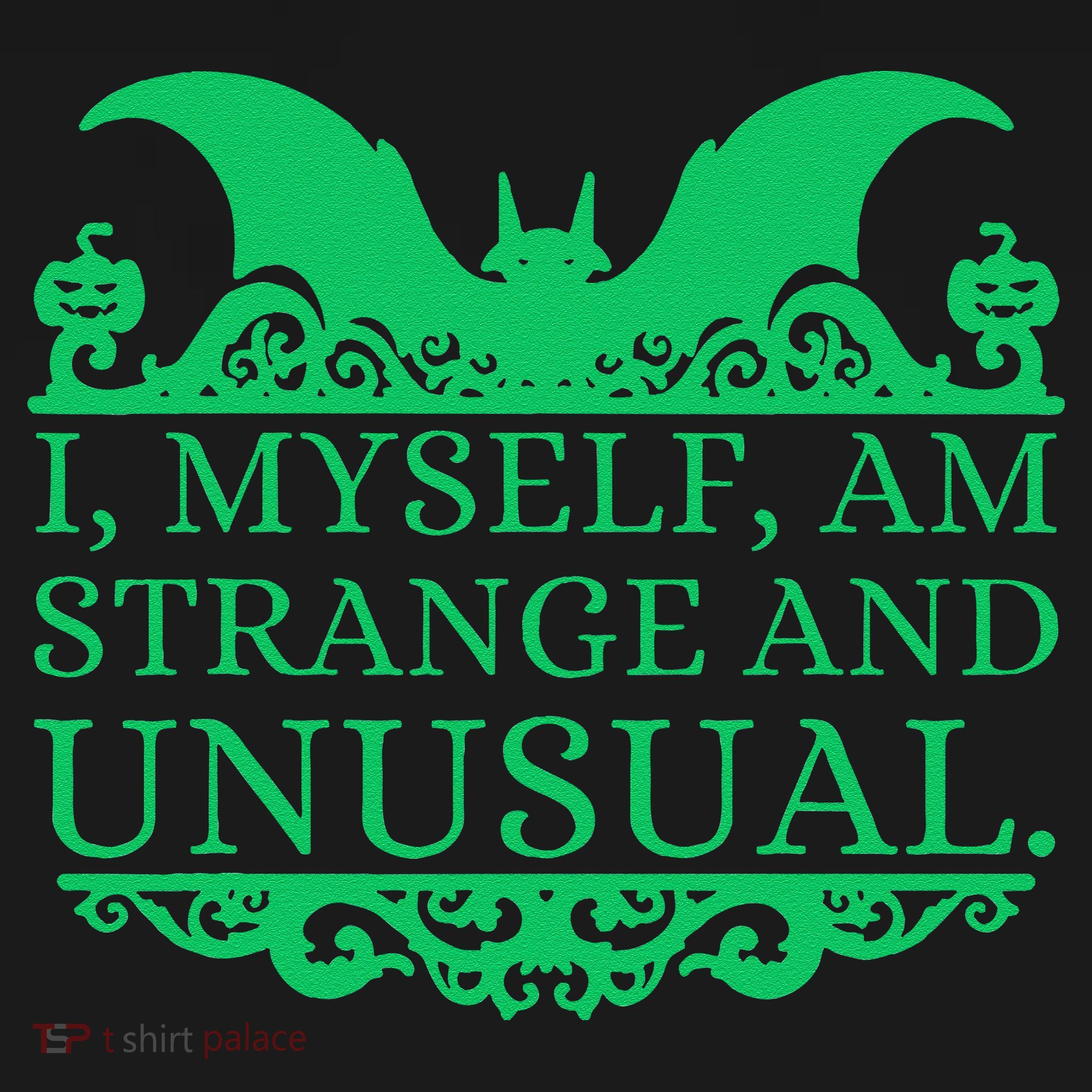 Halloween I Myself Am Strange And Unusual Bat Pumpkins Women's Hoodie