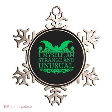 Halloween I Myself Am Strange And Unusual Bat Pumpkins Ornament