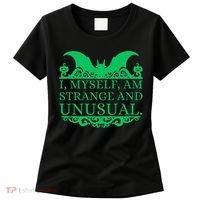 Halloween I Myself Am Strange And Unusual Bat Pumpkins Women's T-Shirt thumb 0