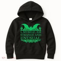 Halloween I Myself Am Strange And Unusual Bat Pumpkins Kids Hoodie thumb 0