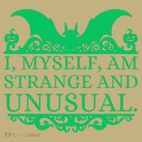 Halloween I Myself Am Strange And Unusual Bat Pumpkins Mousepad thumb 1