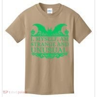 Halloween I Myself Am Strange And Unusual Bat Pumpkins Kids T-Shirt thumb 0