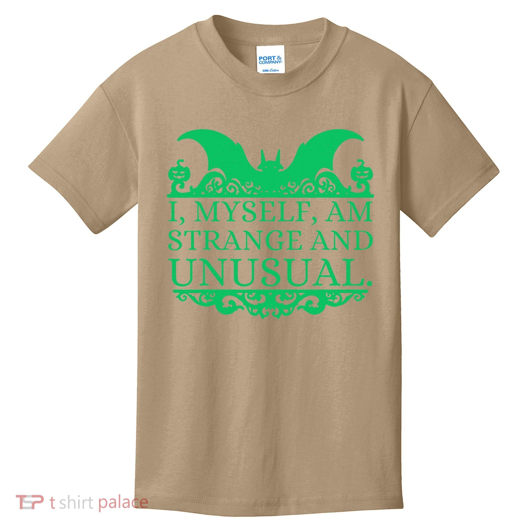 Halloween I Myself Am Strange And Unusual Bat Pumpkins Kids T-Shirt