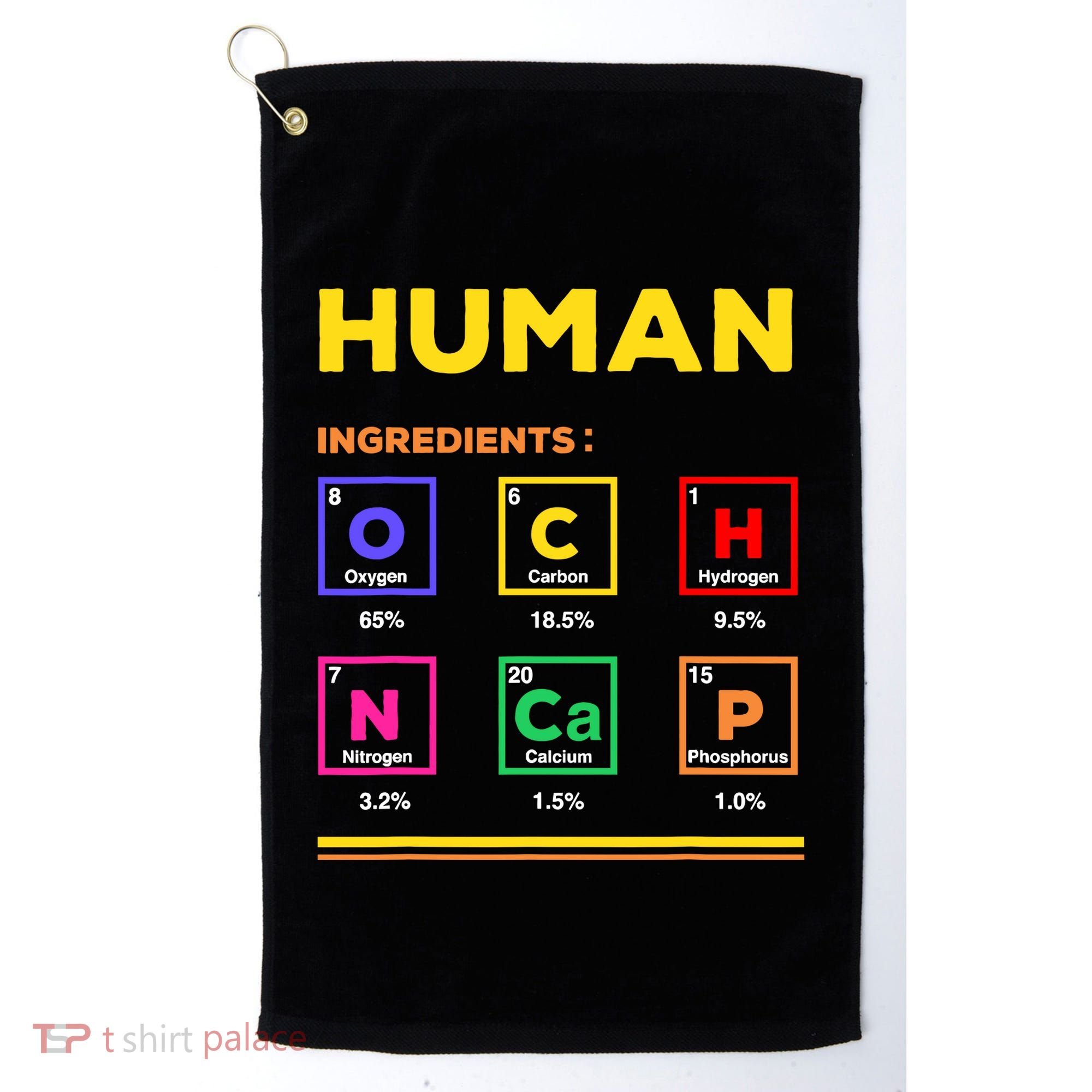 Human Ingredients Medical Laboratory Science Lab Technician Golf Towel