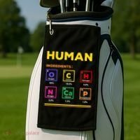 Human Ingredients Medical Laboratory Science Lab Technician Golf Towel thumb 2