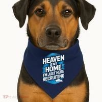 Heaven Is My Home I'm Just Here USA-Made Doggie Bandana thumb 1