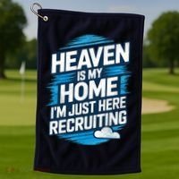 Heaven Is My Home I'm Just Here Golf Towel thumb 1