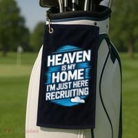 Heaven Is My Home I'm Just Here Golf Towel thumb 2