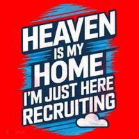 Heaven Is My Home I'm Just Here Santa Hat thumb 1