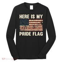 Here is My Pride Flag Long Sleeve Shirt thumb 0