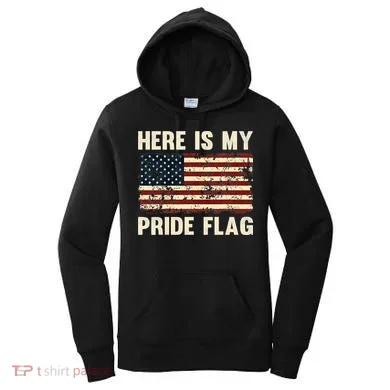 Here is My Pride Flag Women's Hoodie