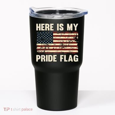 Here is My Pride Flag Tumbler
