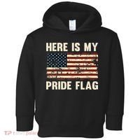 Here is My Pride Flag Toddler Hoodie thumb 0