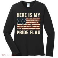 Here is My Pride Flag Women's Long Sleeve Shirt thumb 0