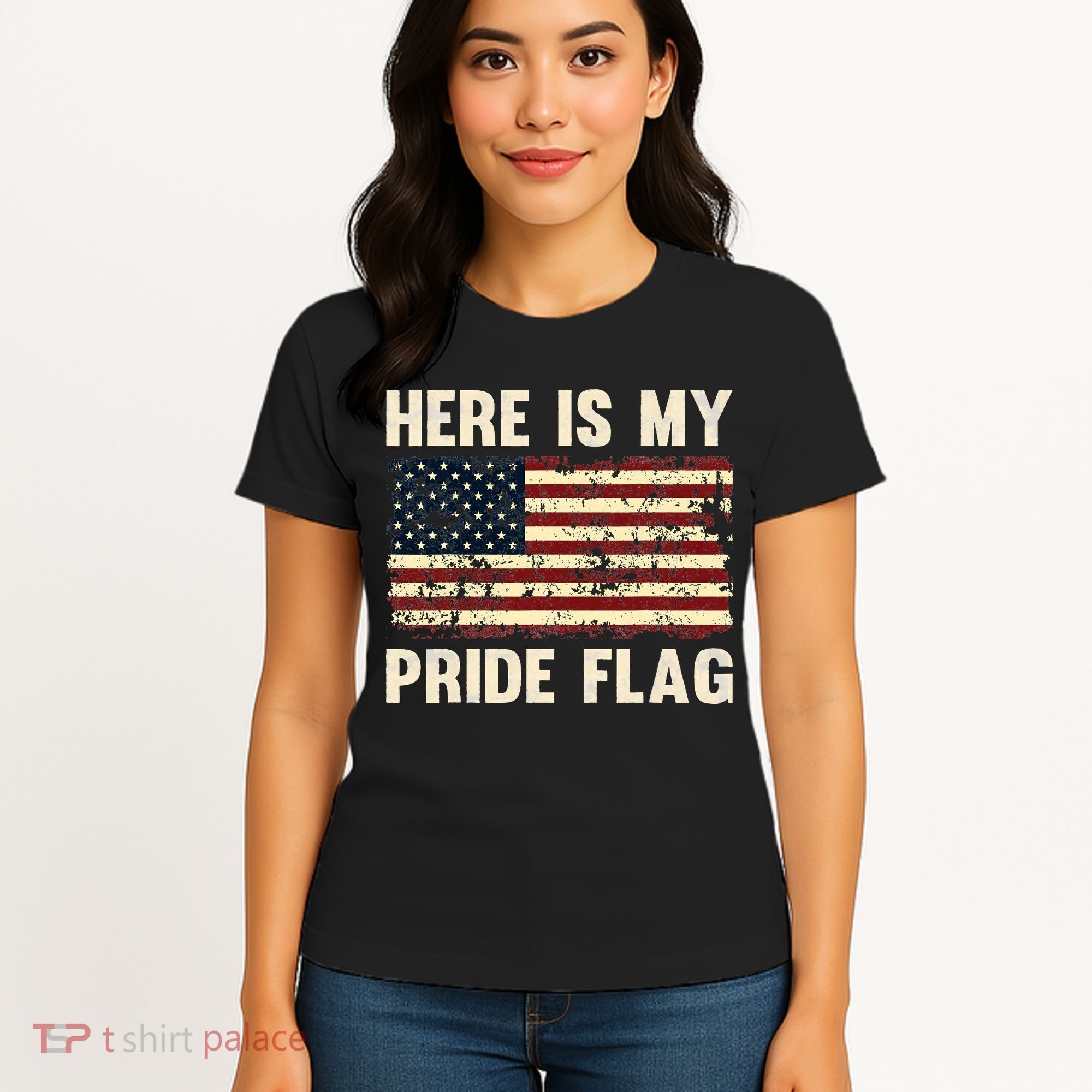 Here is My Pride Flag Women's T-Shirt