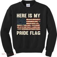 Here is My Pride Flag Kids Sweatshirt thumb 0