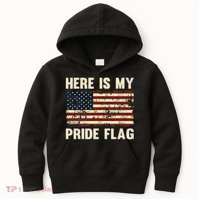 Here is My Pride Flag Kids Hoodie