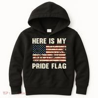 Here is My Pride Flag Kids Hoodie thumb 0