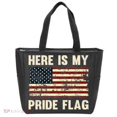 Here is My Pride Flag Tote Bag