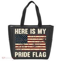 Here is My Pride Flag Tote Bag thumb 0