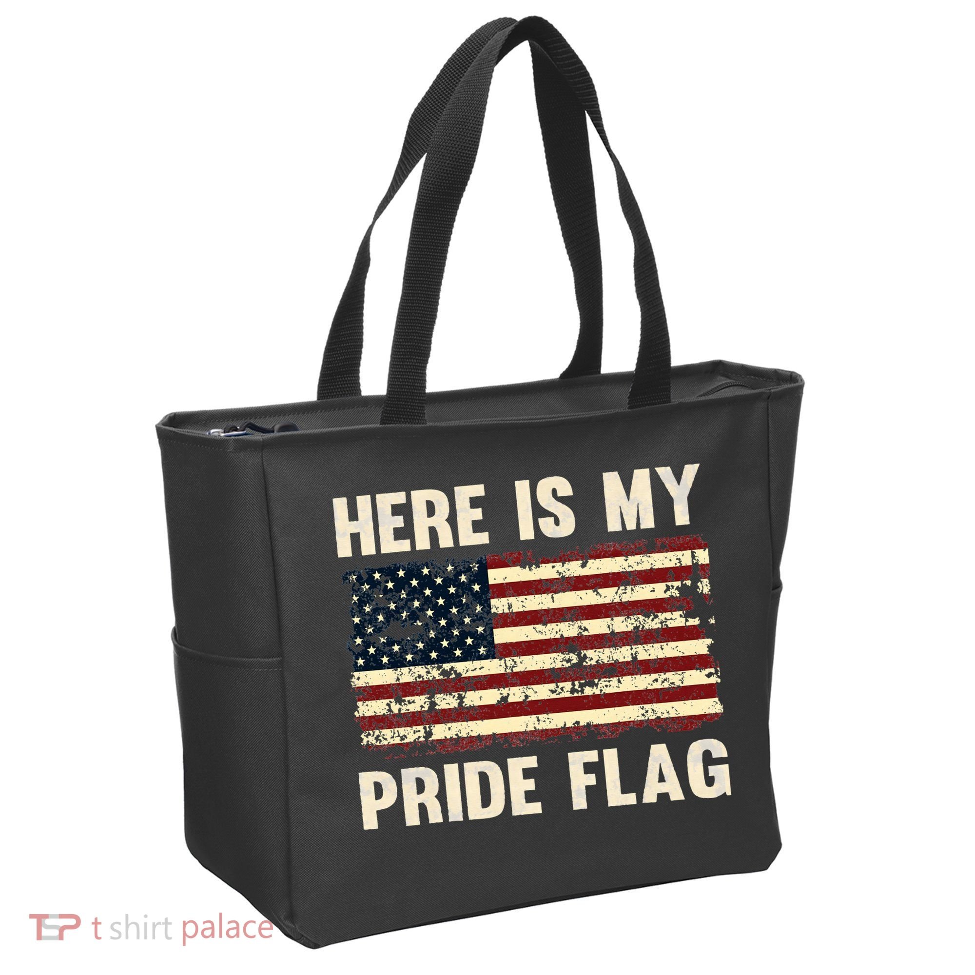 Here is My Pride Flag Tote Bag