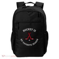 Hockey Is My Favorite Season Fun And Gift Backpack thumb 0