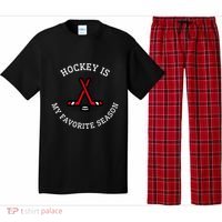 Hockey Is My Favorite Season Fun And Gift Pajama Set thumb 0