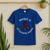 Hockey Is My Favorite Season Fun And Gift T-Shirt thumb 2