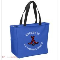 Hockey Is My Favorite Season Fun And Gift Tote Bag thumb 2