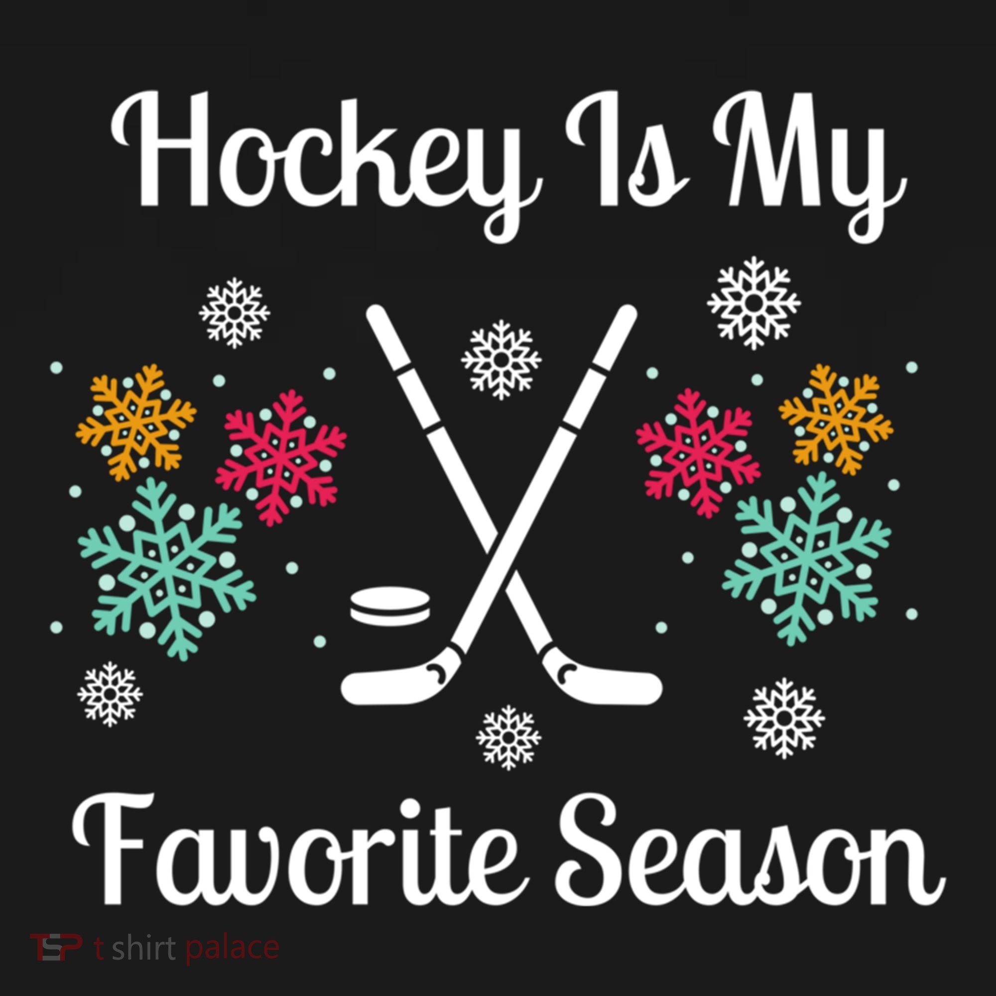 Hockey Is My Favorite Season Christmas Winer Snow Cute Gift Pajama Set