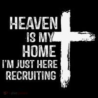 Heaven Is My Home Im Just Here Recruiting Cross Jesus Coffee Mug thumb 5