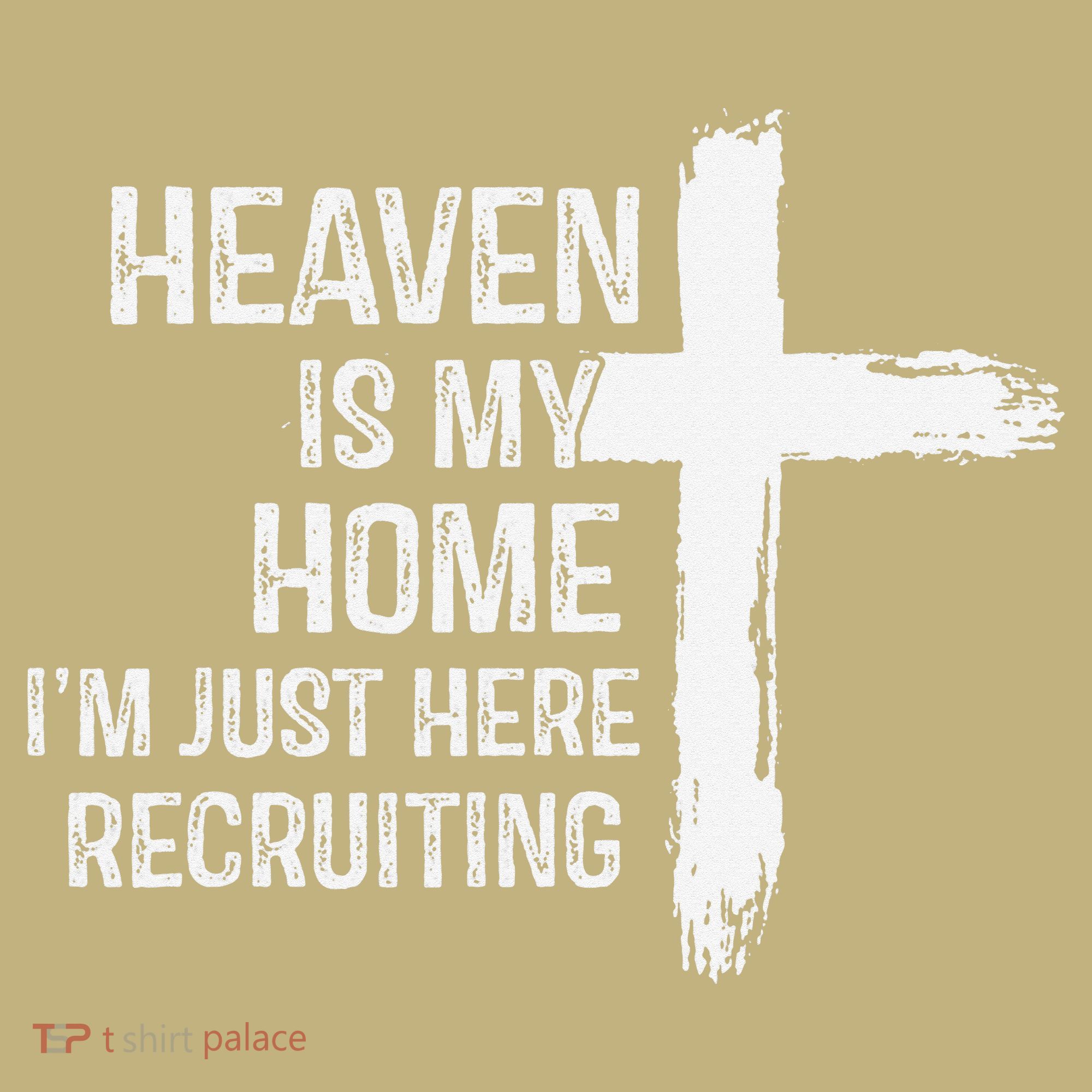 Heaven Is My Home Im Just Here Recruiting Cross Jesus Mousepad