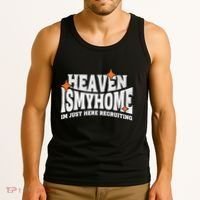 Heaven Is My Home Im Just Recruiting Christian Faith Jesus Tank Top thumb 3