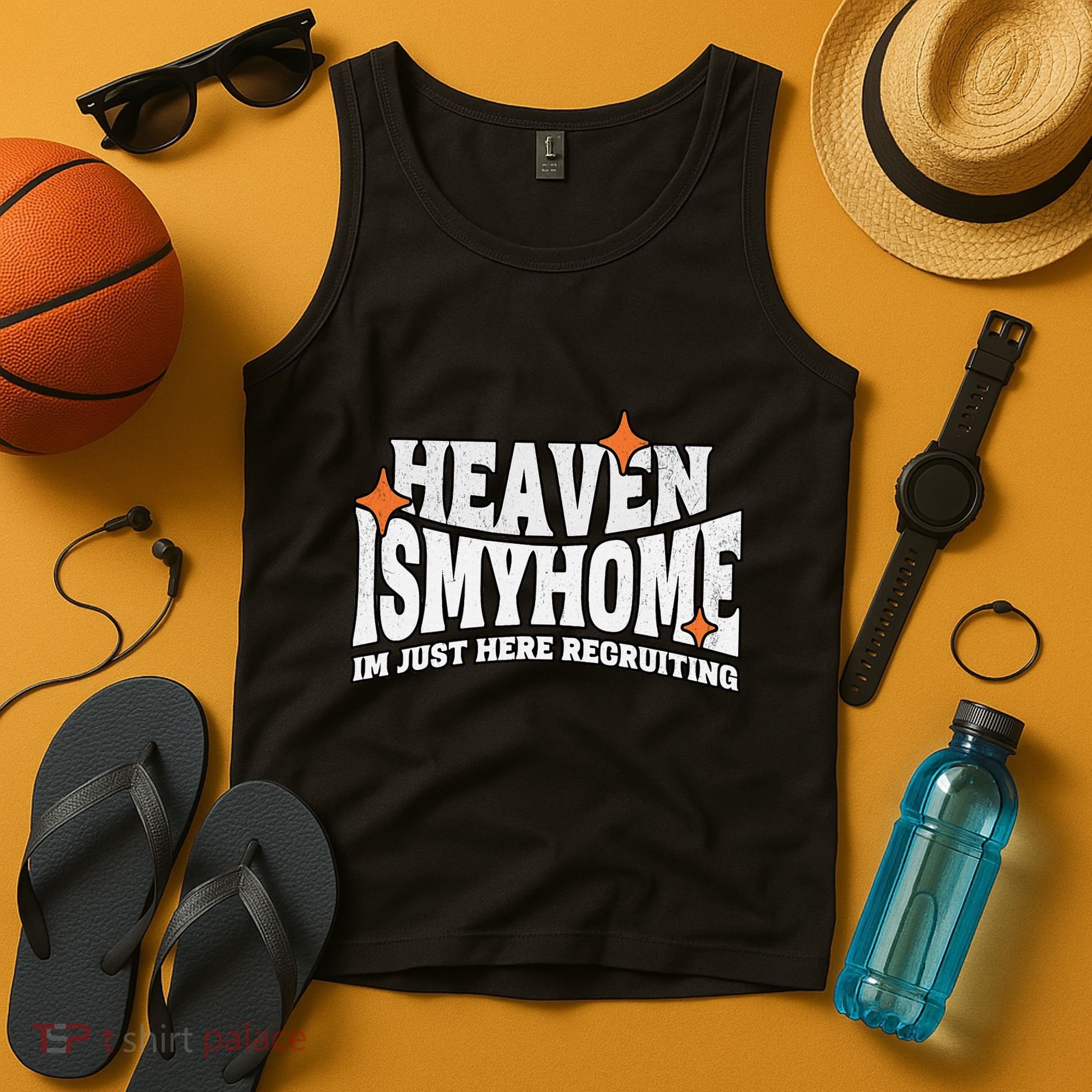 Heaven Is My Home Im Just Recruiting Christian Faith Jesus Tank Top