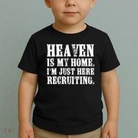 Heaven Is My Home Im Just Here Recruiting Christian Toddler T-Shirt thumb 2