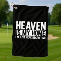 Heaven Is My Home Christian Religious Jesus Golf Towel thumb 1