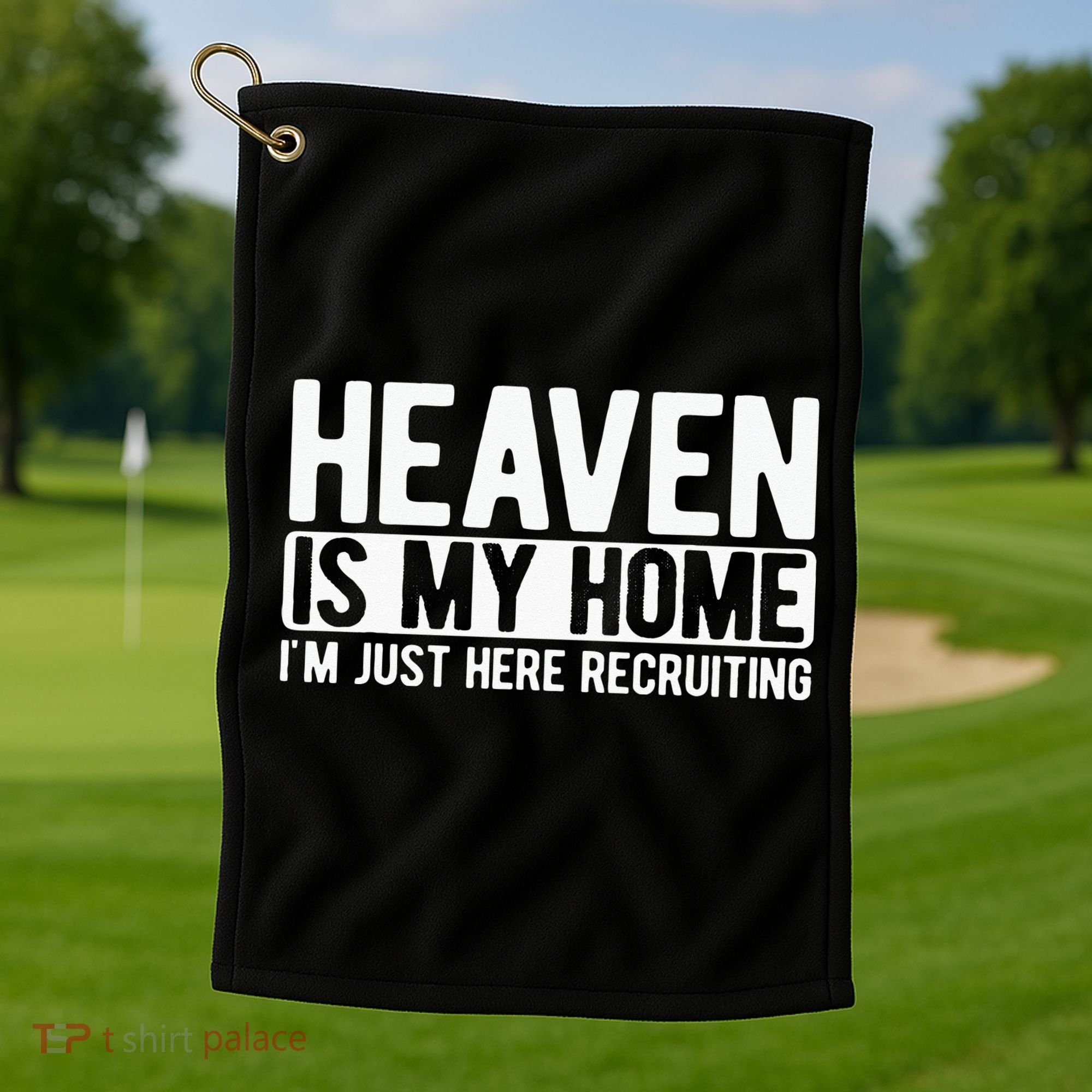 Heaven Is My Home Christian Religious Jesus Golf Towel