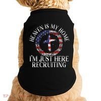 Heaven Is My Home IM Just Here Recruiting Preacher Pastor Doggie Tank thumb 0