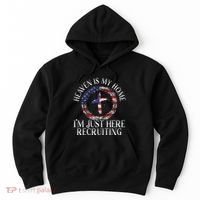 Heaven Is My Home IM Just Here Recruiting Preacher Pastor Hoodie thumb 0
