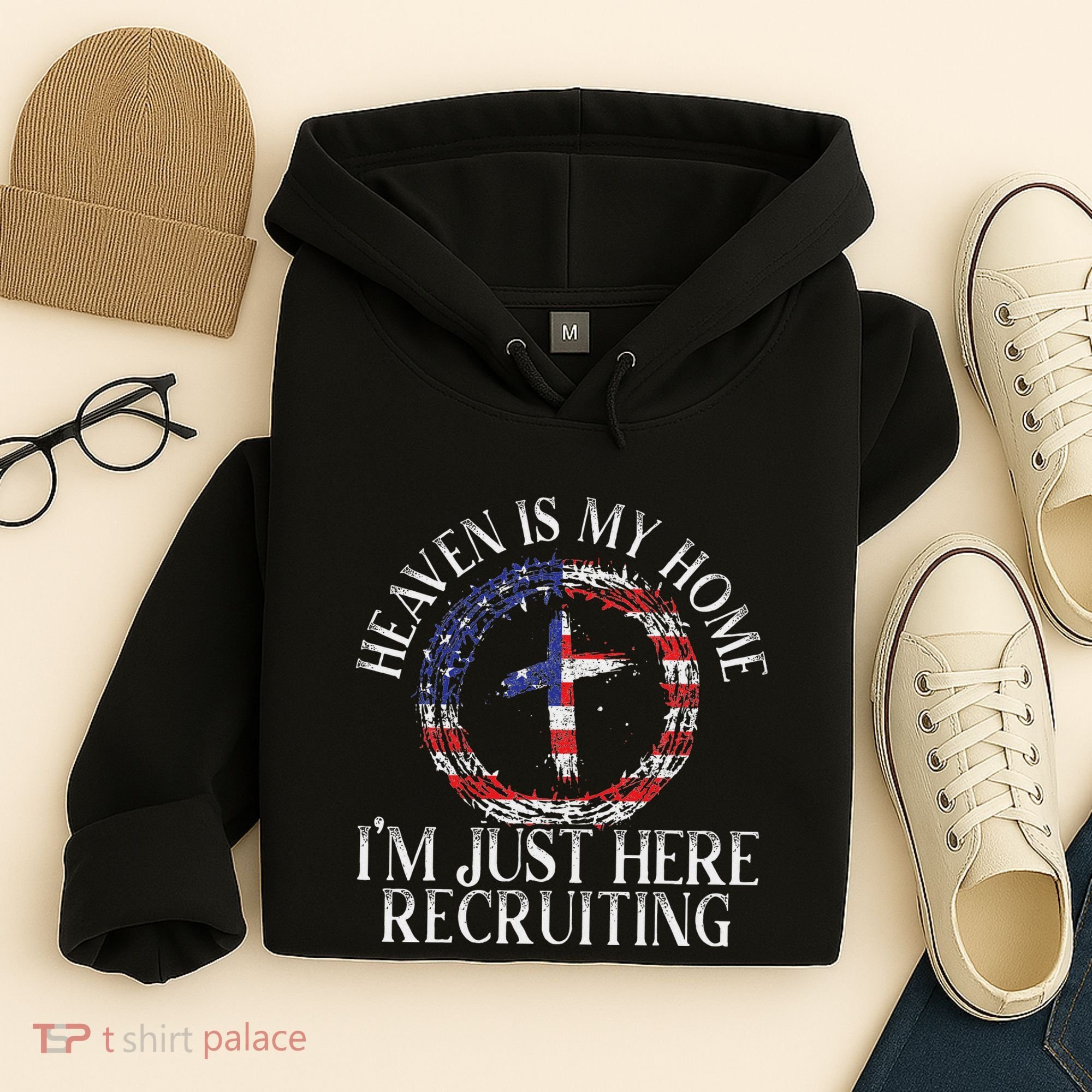 Heaven Is My Home IM Just Here Recruiting Preacher Pastor Hoodie