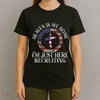 Heaven Is My Home IM Just Here Recruiting Preacher Pastor T-Shirt thumb 4
