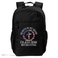 Heaven Is My Home IM Just Here Recruiting Preacher Pastor Backpack thumb 0