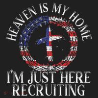 Heaven Is My Home IM Just Here Recruiting Preacher Pastor Beanie thumb 2
